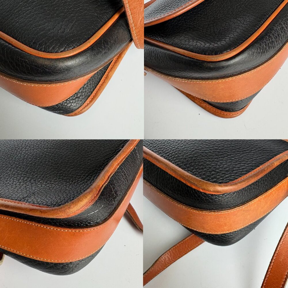 90s Dooney & Bourke All Weather Leather Large Equestrian Shoulder Bag St… - Picture 9 of 11
